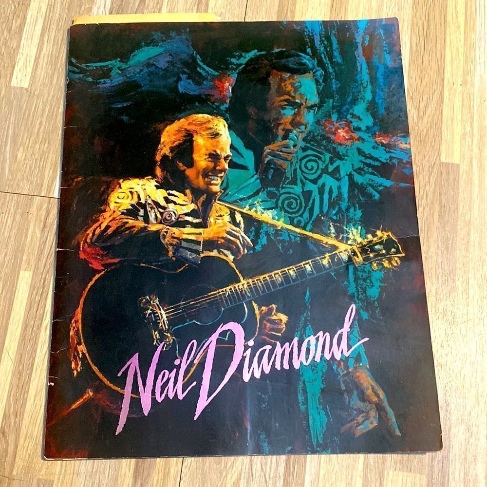 Neil Diamond 1990s Souvenir Concert Program  Lovescape tour in Los Angeles